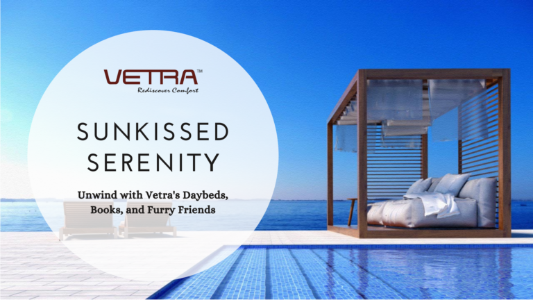 Sunkissed Serenity: Unwind with Vetra's Daybeds, Books, and Furry Friends