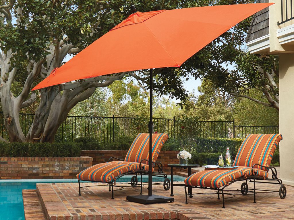 Outdoor Space with Umbrellas